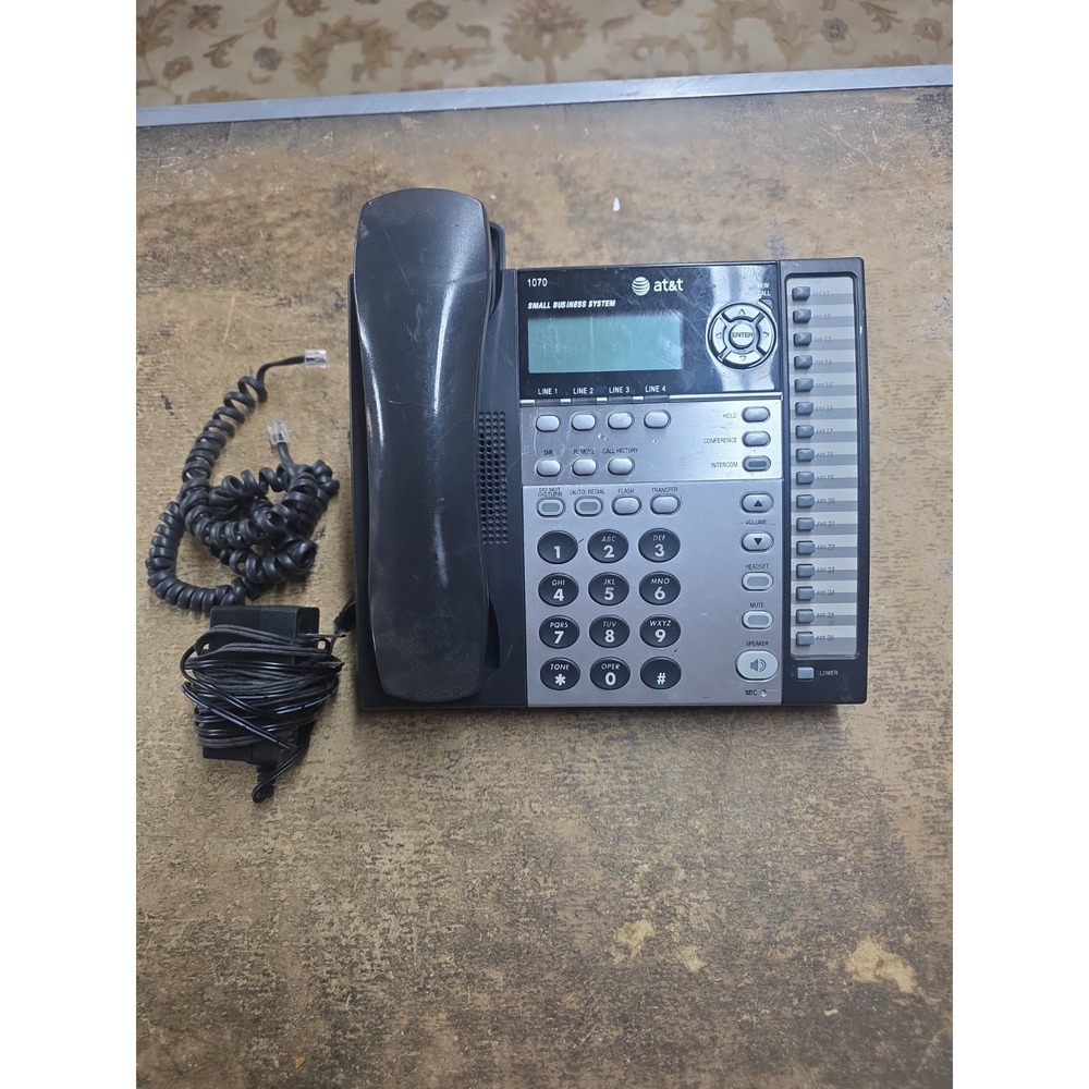 AT&T 1070 Small Business System IP Office Phone w/ Handset & Power